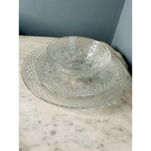 New Cristal D'Arques Durand Vintage Set (1) Dinner (1) Lunch Plate (1) Bowl - Picture 16 of 16